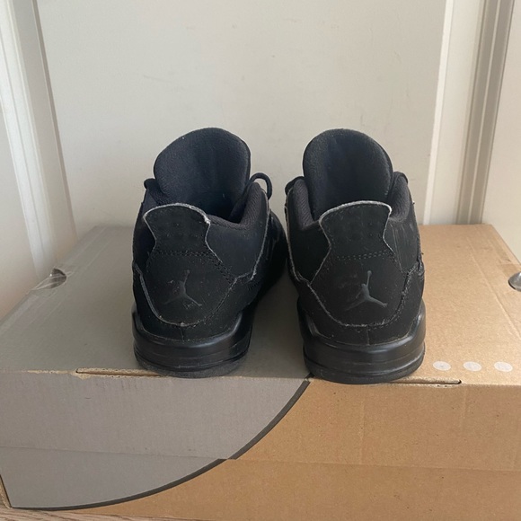 Jordan 4 Black Cat Toddler Sneakers- SZ 10 C - Picture 6 of 15